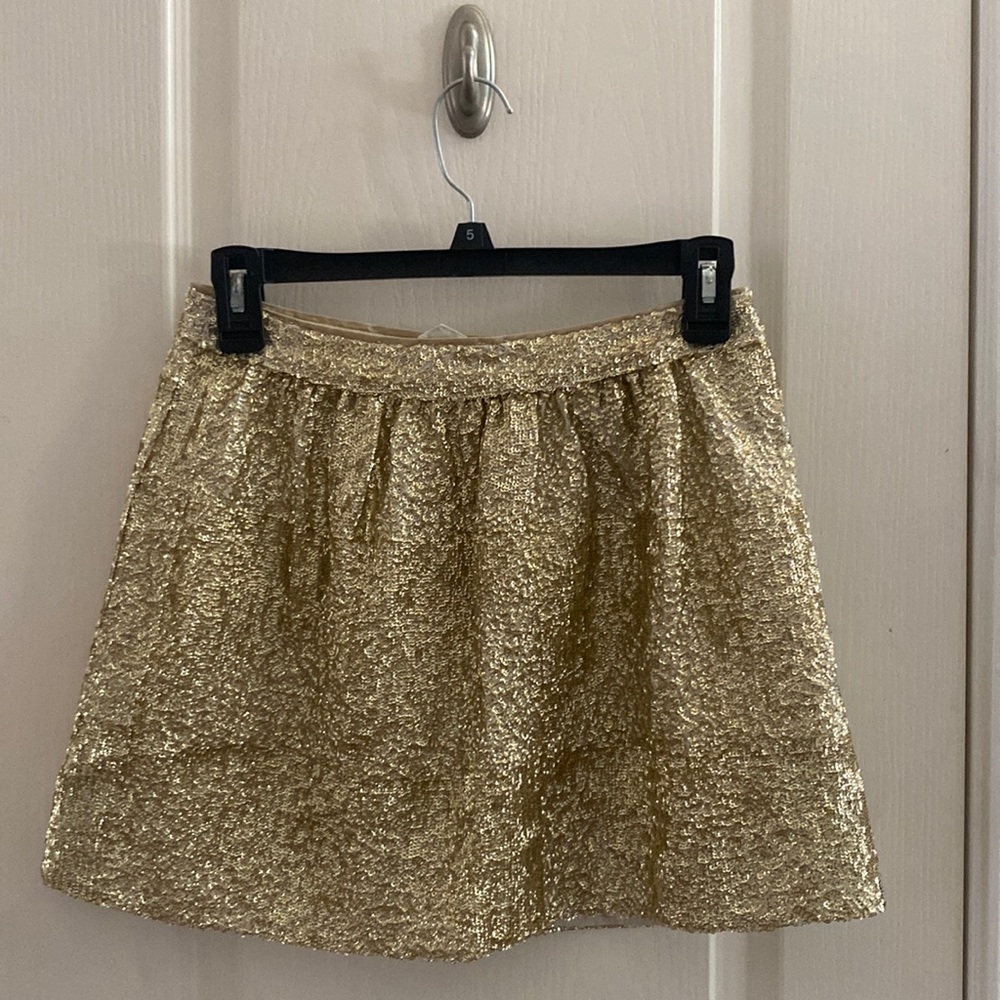 Sparkly Gold Circle Skirt